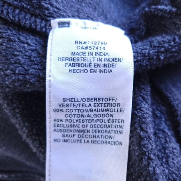 True Religion Sweatshirt Medium Gray Beaded Tiger Patch Women Streetwear Top - Picture 6 of 6